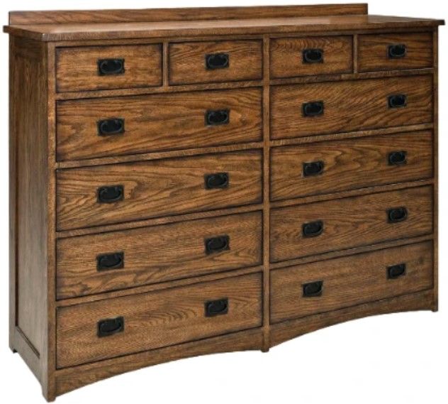 Intercon Oak Park Mission 12-Drawer Dresser-0