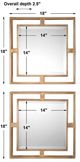 Uttermost® Allick 2-Piece Antiqued Gold Accent Mirror Set-2