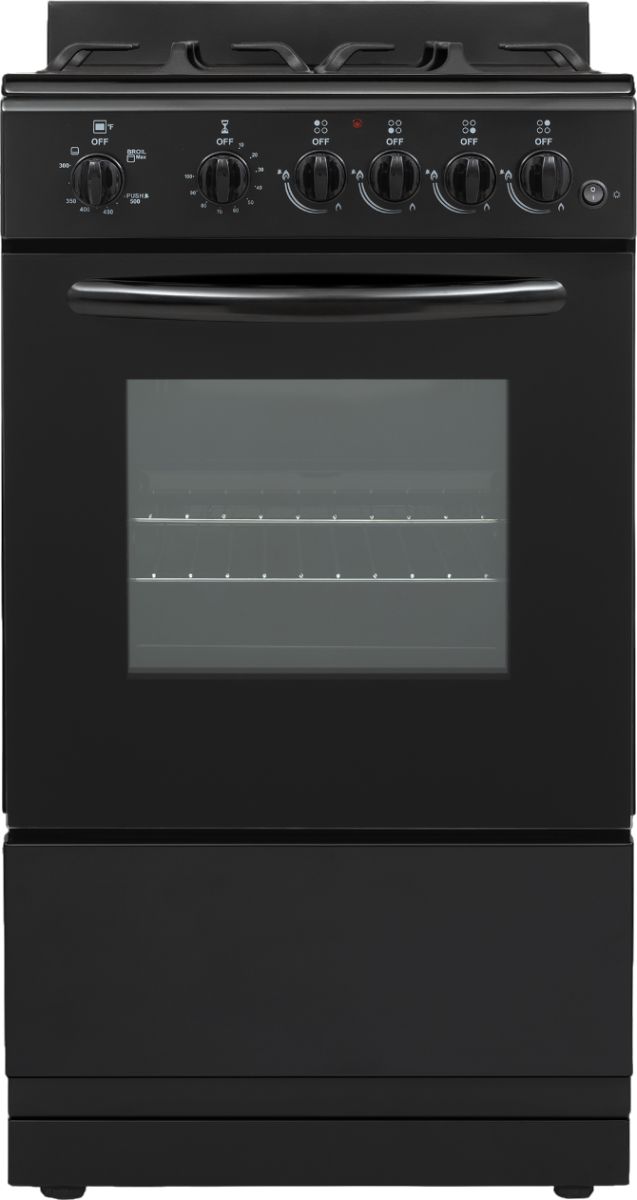 Element® 30" Black Freestanding Gas Range-0