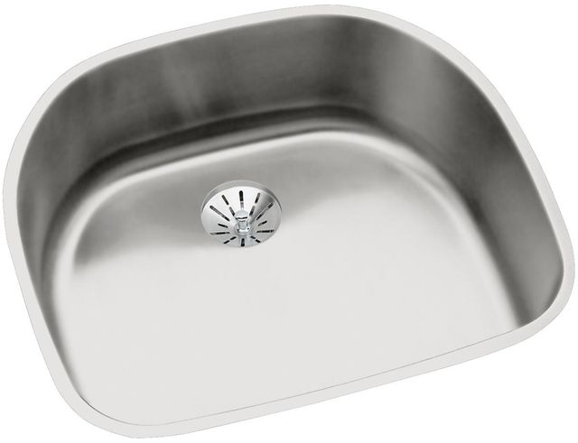 Elkay Lustertone® Classic Lustrous Satin 23-5/8" x 21-1/4" x 7-1/2" Single Bowl Undermount Sink with Perfect Drain®-0