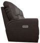 La-Z-Boy® Cassian Dark Chocolate Leather Power Reclining Sofa with Headrest-3