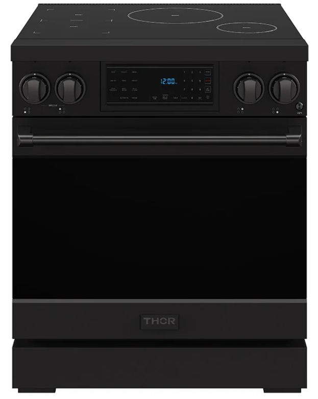 Thor Kitchen® Gordon Ramsay Collection 30" Black Pro Style Induction Range with Tilt Panel Touch Control-0