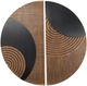 Crestview 2-Piece Black/Brown Mali Wood Panel Wall Art Set-0