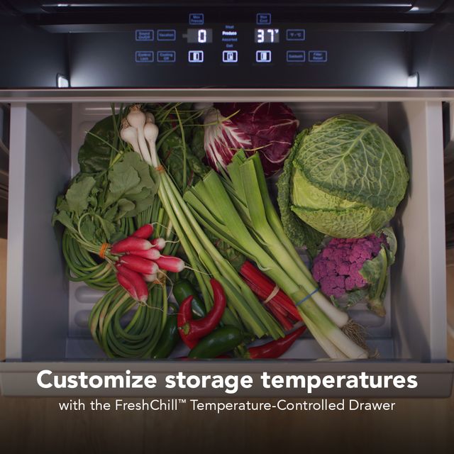 KitchenAid® 36" 20.8 Cu. Ft. PrintShield™ Stainless Steel Built-In Side-by-Side Refrigerator features Exterior Water and Ice Dispenser with Measured Fill-4