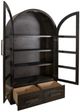 International Furniture Direct Balam Stained Dark Cabinet-4