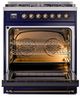 Ilve® Nostalgie II Series 30" Midnight Blue Pro Style Dual Fuel Range-2