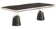 Michael Amini® Carmela Glossy Charcoal Sand Dining Table-0
