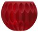 A & B Home Red Embossed Pattern Candle Holder-1