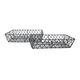 A & B Home 2-Piece Grey Tray Set-2