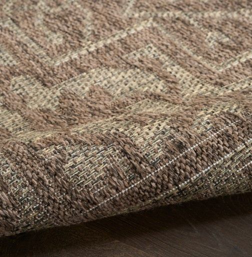 Nourison Home™ Tulum Brown 5'x7' Style 2  Area Rug-4