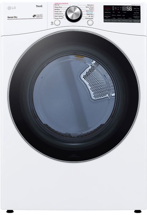 LG 7.4 Cu. Ft. White Front Load Electric Dryer-0