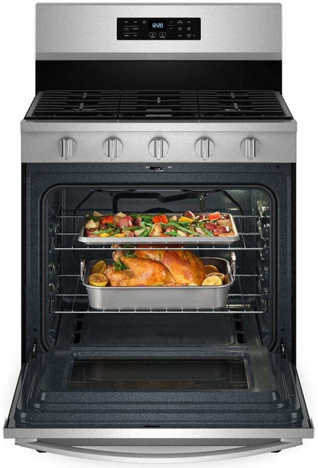 Whirlpool® 30" Fingerprint Resistant Stainless Steel Freestanding Gas Range-3
