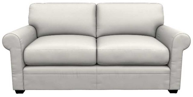 La-Z-Boy® Olson Ivory Leather Apartment-Size Sofa-1