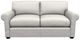 La-Z-Boy® Olson Ivory Leather Apartment-Size Sofa-1