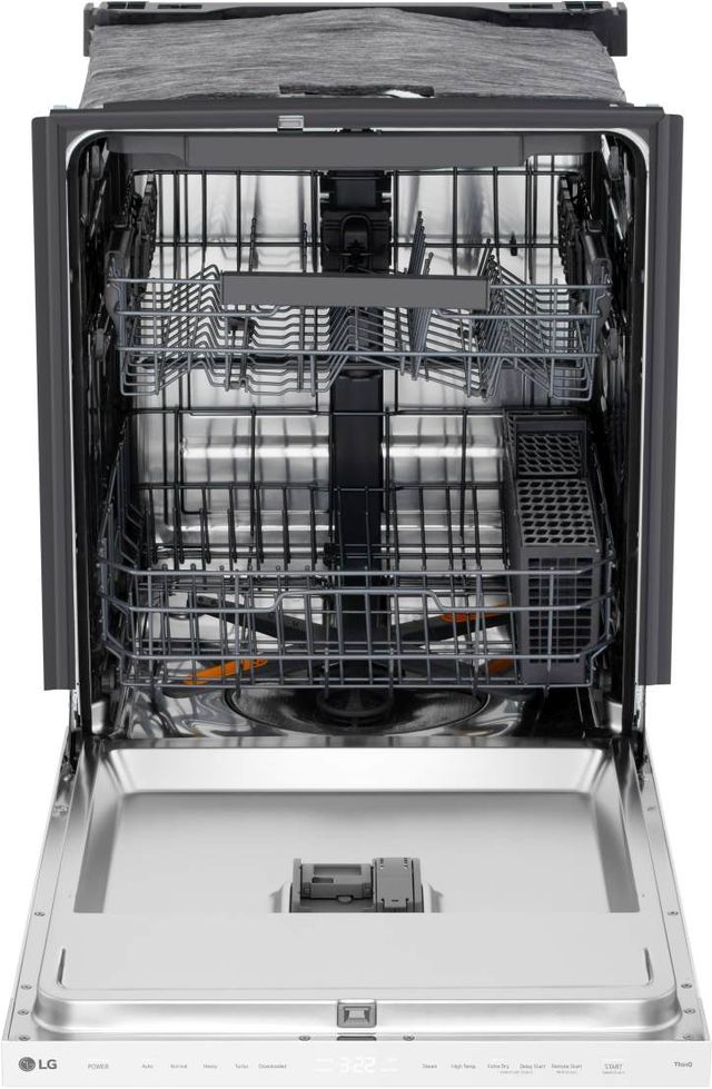 LG 24" White Top Control Built-In Dishwasher with FlushFit Design-1