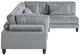 Homelegance® Robstown 4-Piece Gray Modular Sectional-3