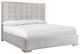 Bernhardt Cornelia Beige/Nebbia California King Upholstered Panel Bed-0