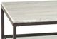 Bassett Mirror Whitman Ivory Rectangular Cocktail Table with Bronze Base-1