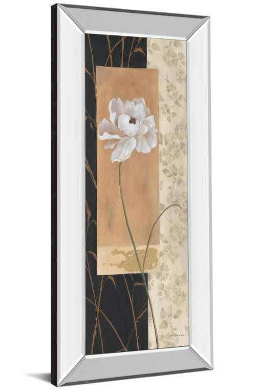 Classy Art Black and Gold I by Carol Robinson Mirror Framed Wall Art-1
