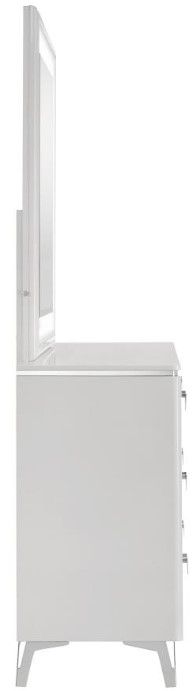 Coaster® Cassia White High Gloss Dresser and Mirror-3