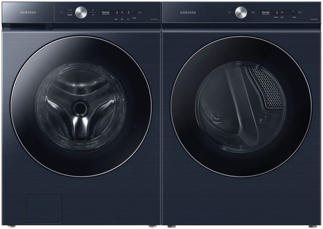 Samsung Bespoke 8900 Series Brushed Navy Front Load Laundry Pair