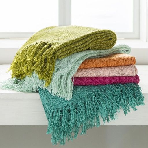 Surya Tilda Emerald 59"x51" Throw Blanket-1