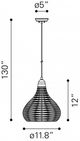 Zuo® Nezz Natural Ceiling Lamp-5