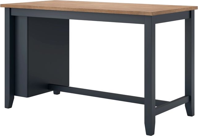 Signature Design by Ashley® Gesthaven 5-Piece Natural/Blue Counter Height Dining Table Set-1