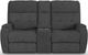 Flexsteel® Strait Steel Power Reclining Loveseat with Console and Power Headrests-2