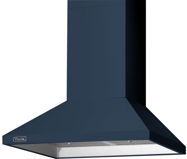 Viking® 3 Series 30" Slate Blue Chimney Wall Hood-0