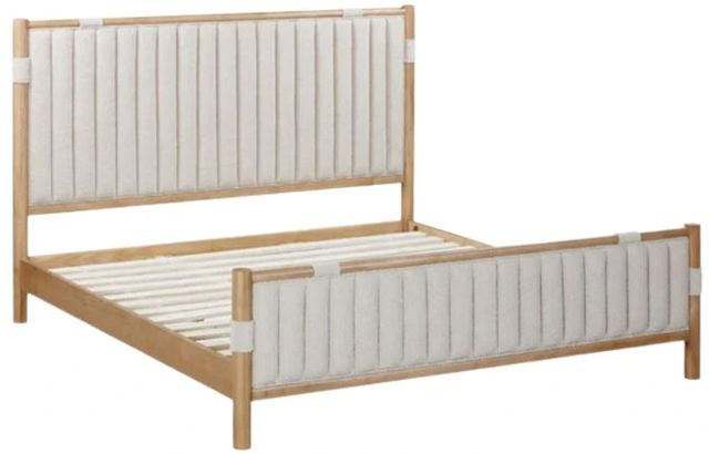 Modus Furniture Furano Brun/Ginger Full Upholstered Panel Bed-2