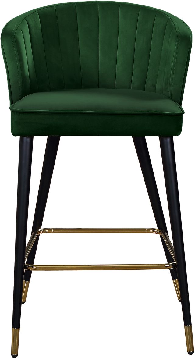 Meridian Furniture Cassie Green Velvet Counter Stool-2