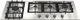 Fulgor Milano® 400 Series 42" Stainless Steel Gas Cooktop-3
