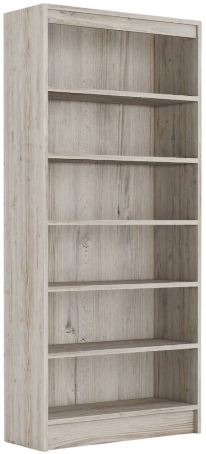 Perdue Woodworks Big Chester Frosted Pine 6-Shelves Bookcase-0