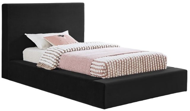 Meridian Furniture Dorian Black Twin Upholstered Panel Bed-0