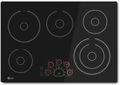 LG 30" Black Electric Cooktop