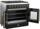 FORNO® Galiano 36" Black Pro Style Dual Fuel Range-4