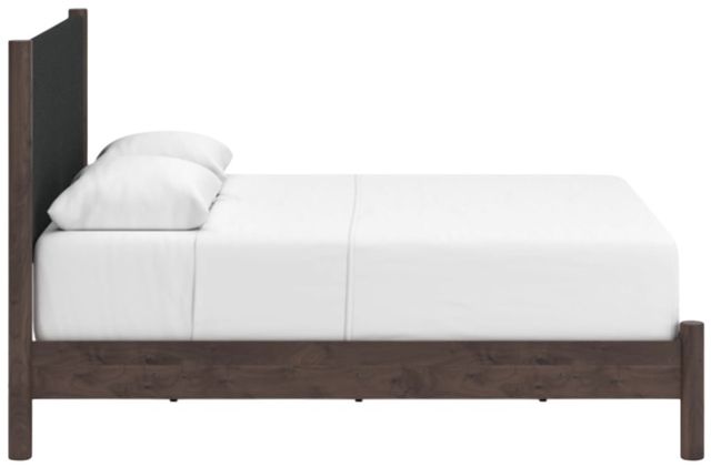 Signature Design by Ashley® Pamytta Brown Queen Upholstered Panel Bed-3