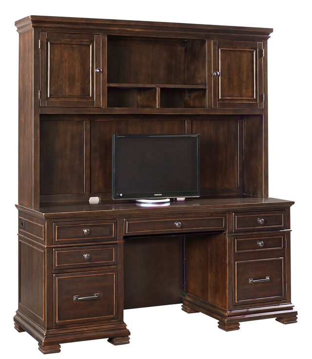 Aspenhome® Weston Brown Ale 66" Credenza Desk-1