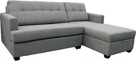 Edgewood Furniture Armani Grey Right-Arm Facing Loveseat Sectional and Chaise-0