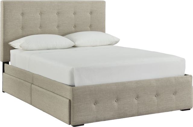 Signature Design by Ashley® Gladdinson Gray Full Upholstered Storage Bed-0