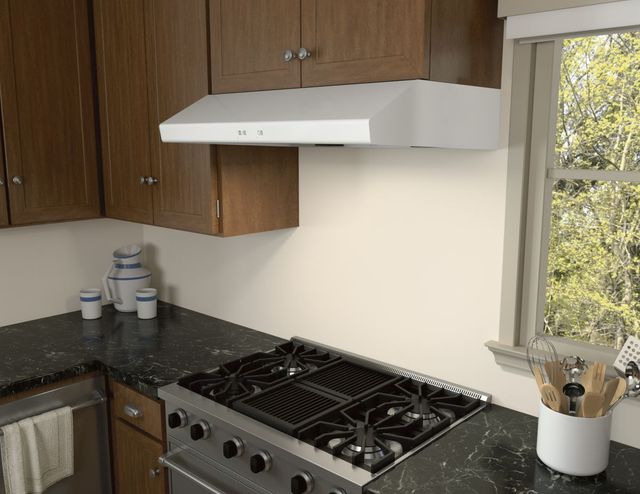 Zephyr Cyclone 30" White Under Cabinet Range Hood-3