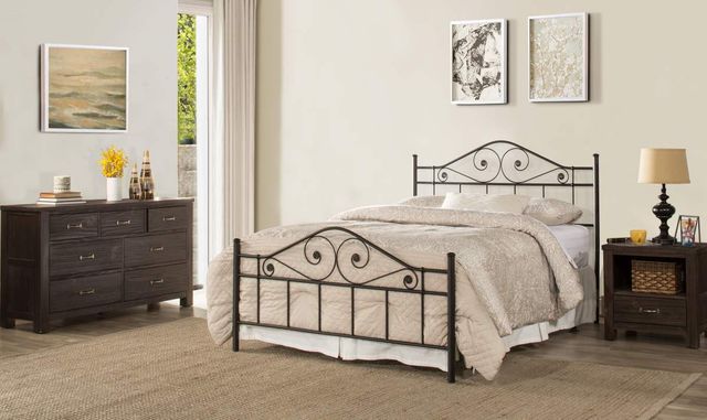 HH2 Home Harrison Textured Black Full/Queen Duo Panel Headboard-3