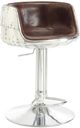 ACME Furniture Brancast Silver/Vintage Brown Adjustable Stool-0