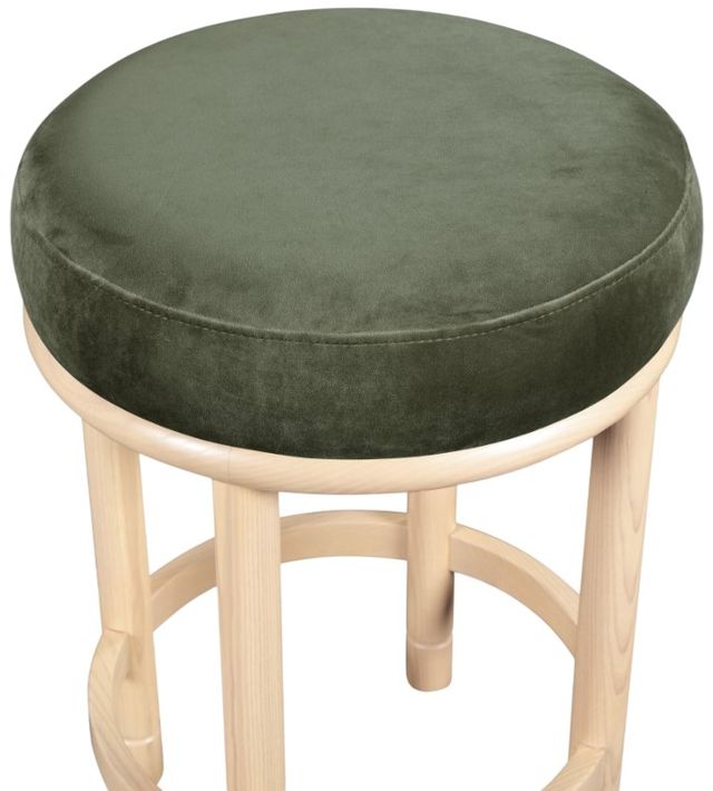 Meridian Furniture Monette Green/Natural Upholstered Counter Stool-4