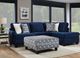 Albany Industries 2-Piece Groovy Navy Right-Arm Facing Chaise Sectional-1