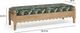 TOV Furniture Thelma Natural/Olive Green Leopard Jacquard Bench-2
