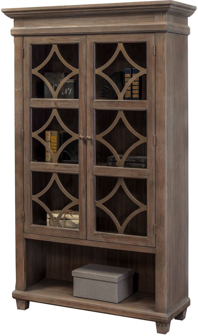 Martin Furniture Carson Weathered Dove Open Bookcase-2