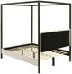 Coaster® Monroe Bronze/Vanilla Queen Upholstered Canopy Bed-2