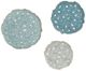 Olliix by Madison Park Blue Set of 3 Rossi Blue Iron Painted Wall Decor-0